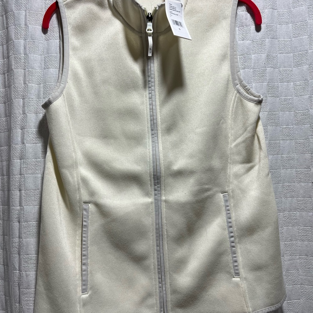 Vineyard Vines Marshmallow Zip-Up Vest